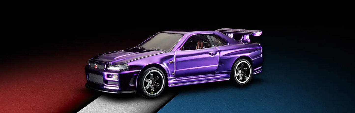 Hot Wheels RLC 2020 Membership Club Car Nissan GT-R R34 Purple-Mattel-RLC Exclusive-Mobile Garage HK