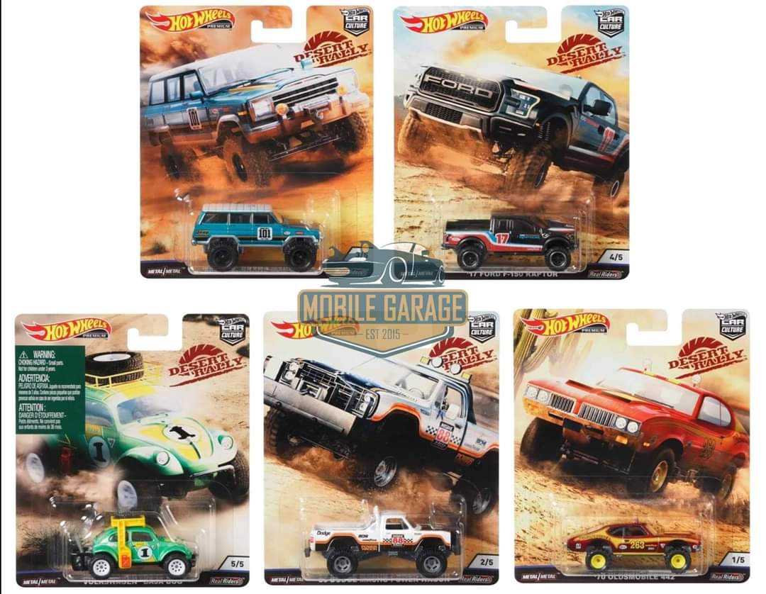 Hot Wheels Car Culture Desert Rally Set of 5