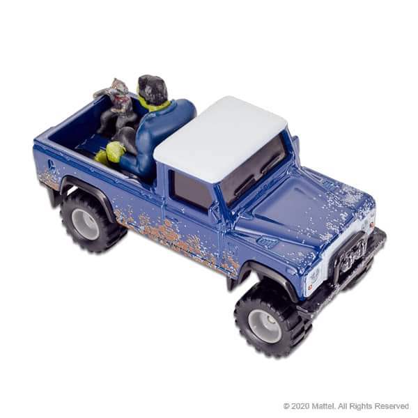 Hot Wheels SDCC Exclusive DRIVE TO NEW ASGARD Land Rover Defender 110 Pickup Truck