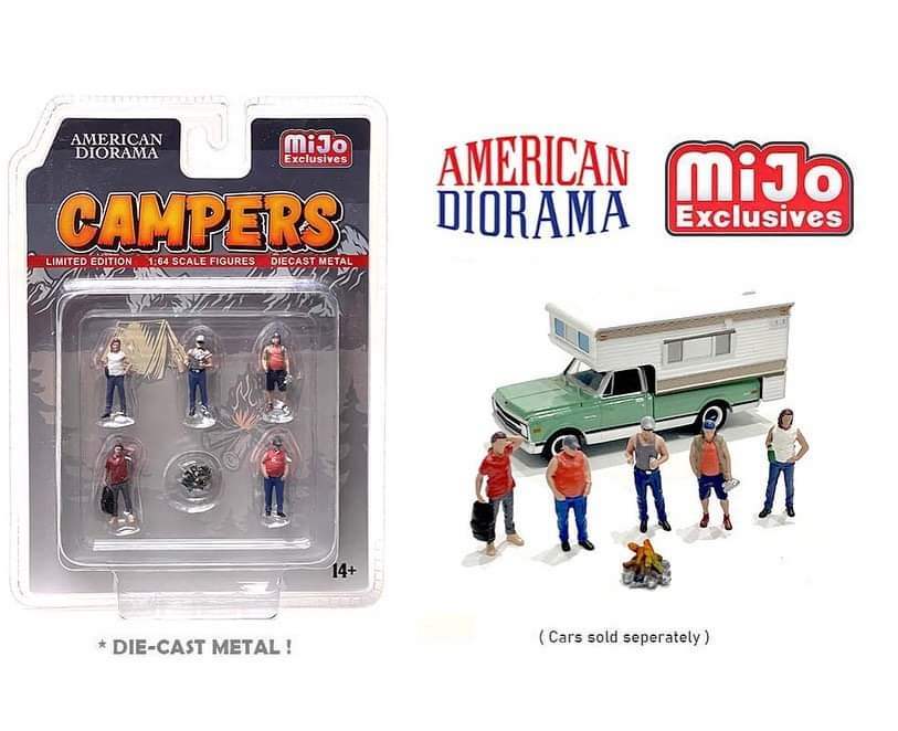 American Diorama 1:64 Figure Set - Campers