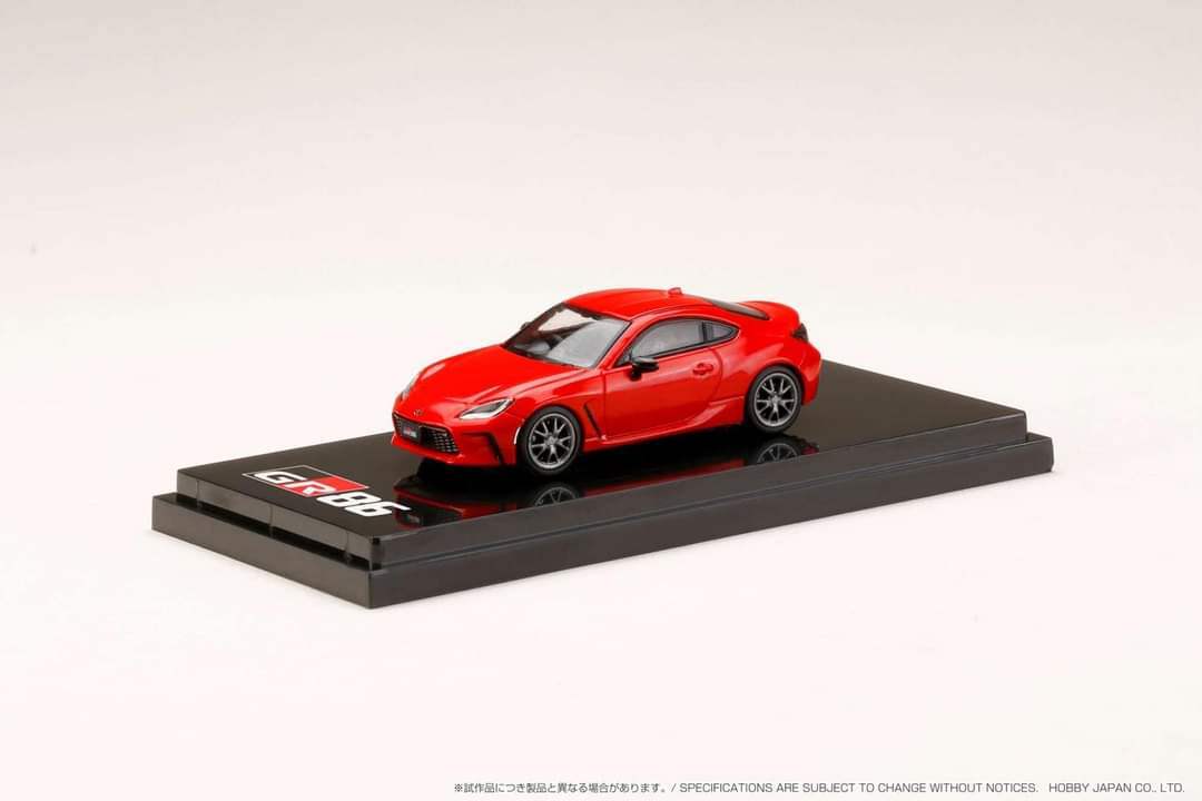 Hobby Japan 1/64 Toyota GR86 RZ Customized Version Red