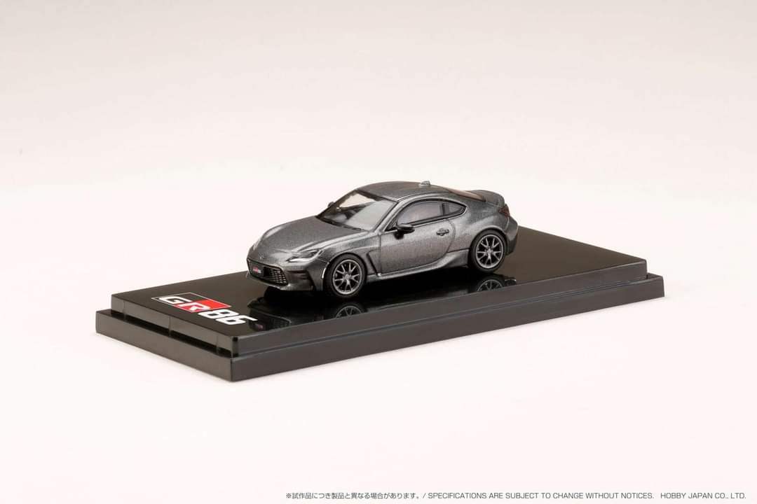 Hobby Japan 1/64 Toyota GR86 RZ Customized Version Gray Metallic
