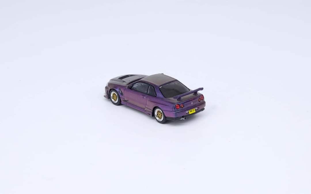 INNO64 1/64 NISSAN SKYLINE GT-T (R34) HKIMX2022 Event Model Magic Purple