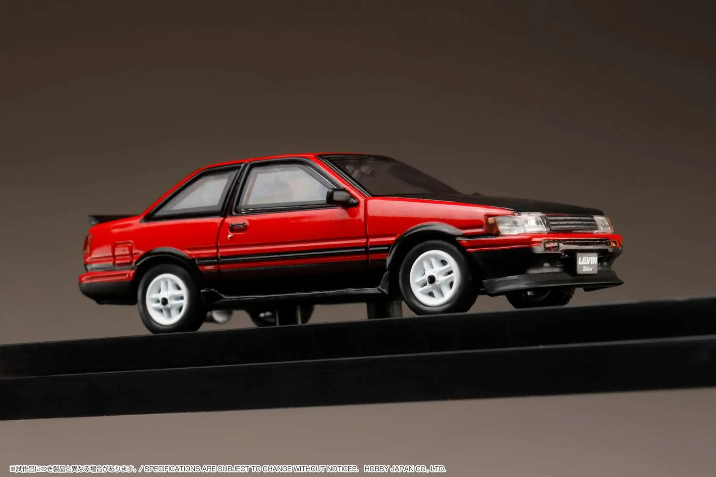 Hobby Japan Toyota COROLLA AE86 2 DOOR TOM'S IGETA WHEEL Red 1:64 scale