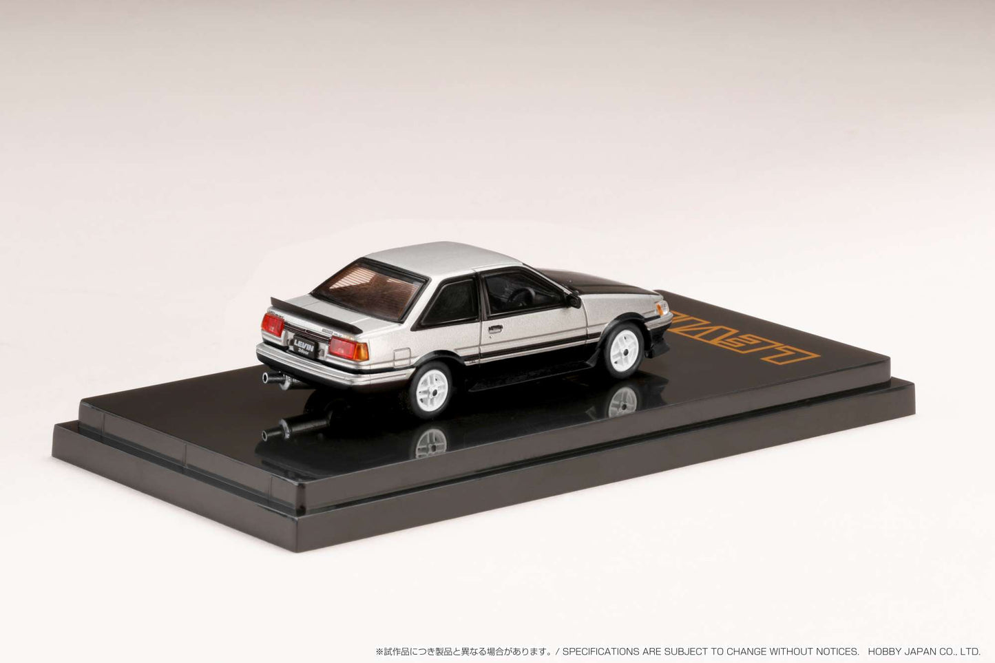Hobby Japan Toyota COROLLA AE86 2 DOOR TOM'S IGETA WHEEL Silver 1:64 scale Hobby Japan