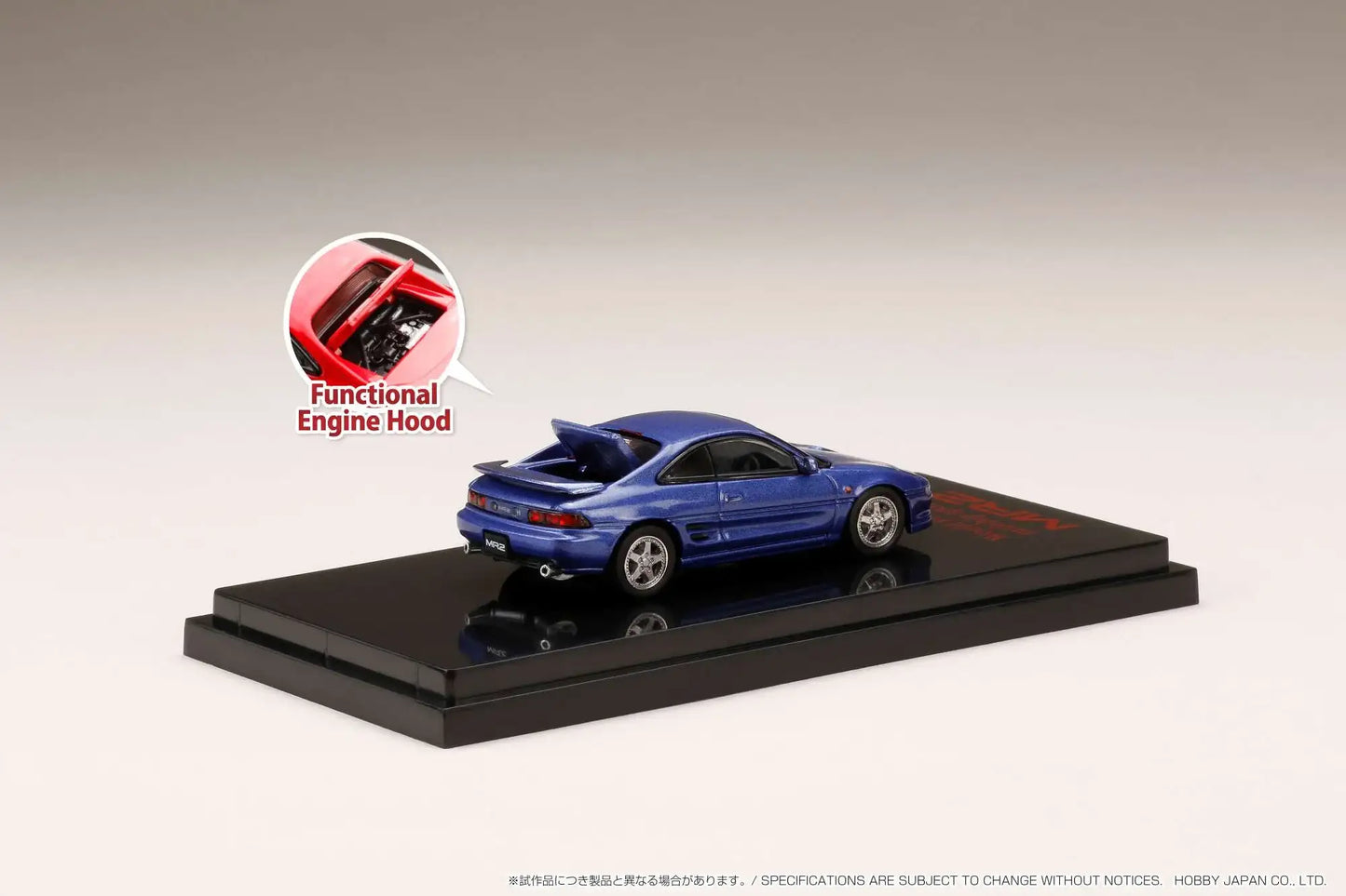 Hobby Japan 1/64 Toyota MR2 (SW20) GT-S Customized Version Blue Metallic