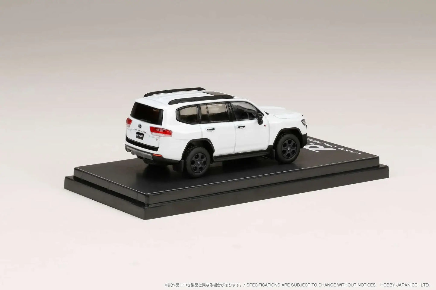 Hobby Japan 1:64 scale Toyota LAND CRUISER (JA300W) GR SPORTPRECIOUS WHITE PEARL (090) / Black + Dark Red Interior