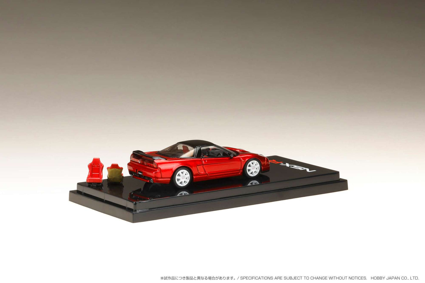 Hobby Japan 1/64 Honda NSX-R (NA2) with Genuine Seats Display Model Pearl Red