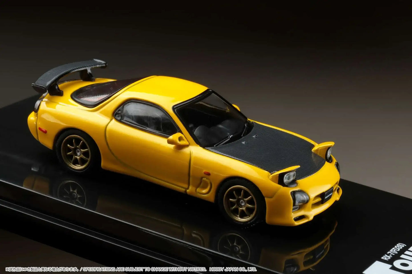 Hobby Japan 1/64 1/64 ɛ̃fini RX-7 FD3S (A Spec.) GT WING Yellow