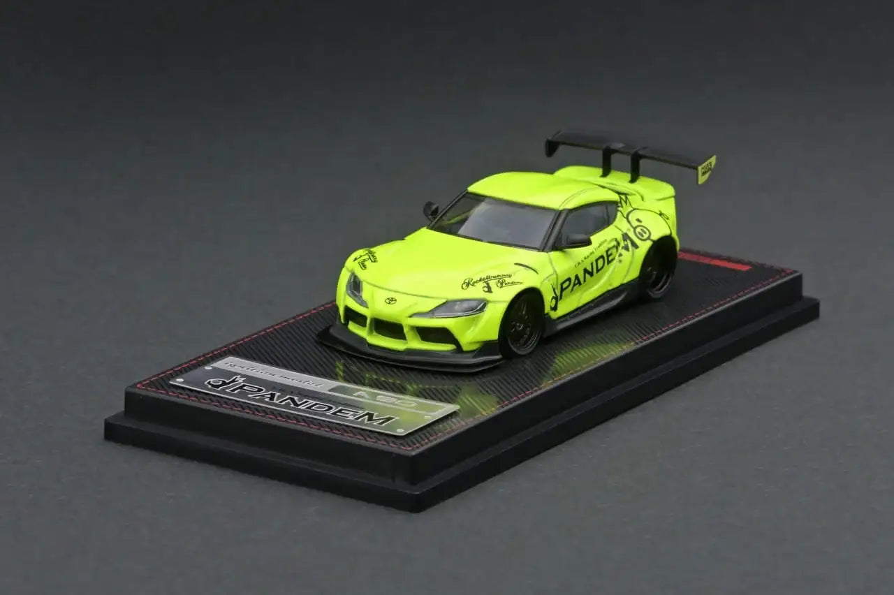 Ignition Model 1:64 Scale Pandem GR Supra (A90) Yellow Green