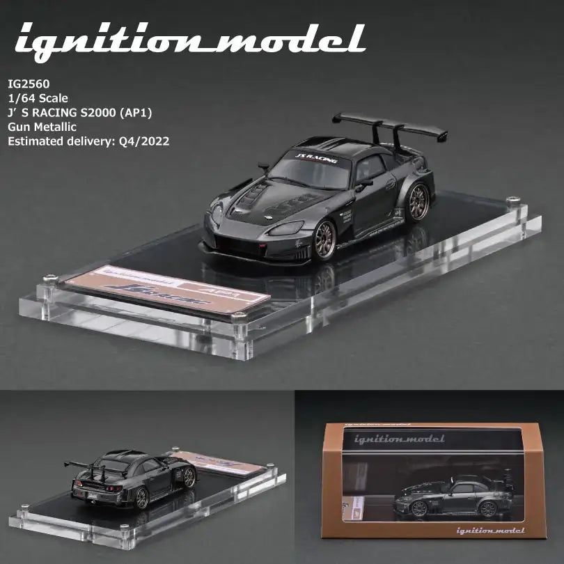 Ignition Model 1:64 Scale IG2560 J'S RACING S2000 (AP1) Gun Metallic Resin
