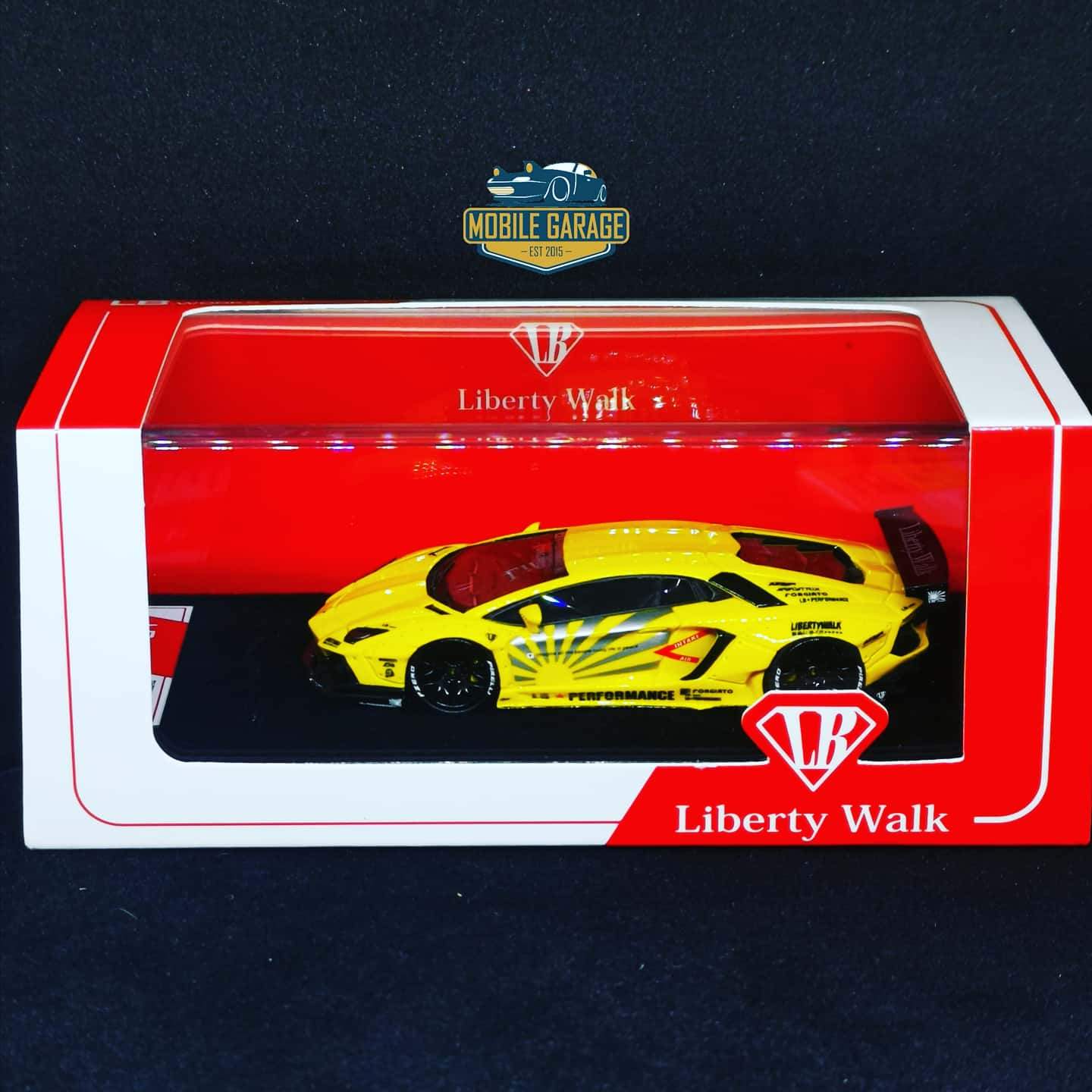 JEC LB Lamborghini Aventador Yellow Resin 1:64 Taiwan Exclusive