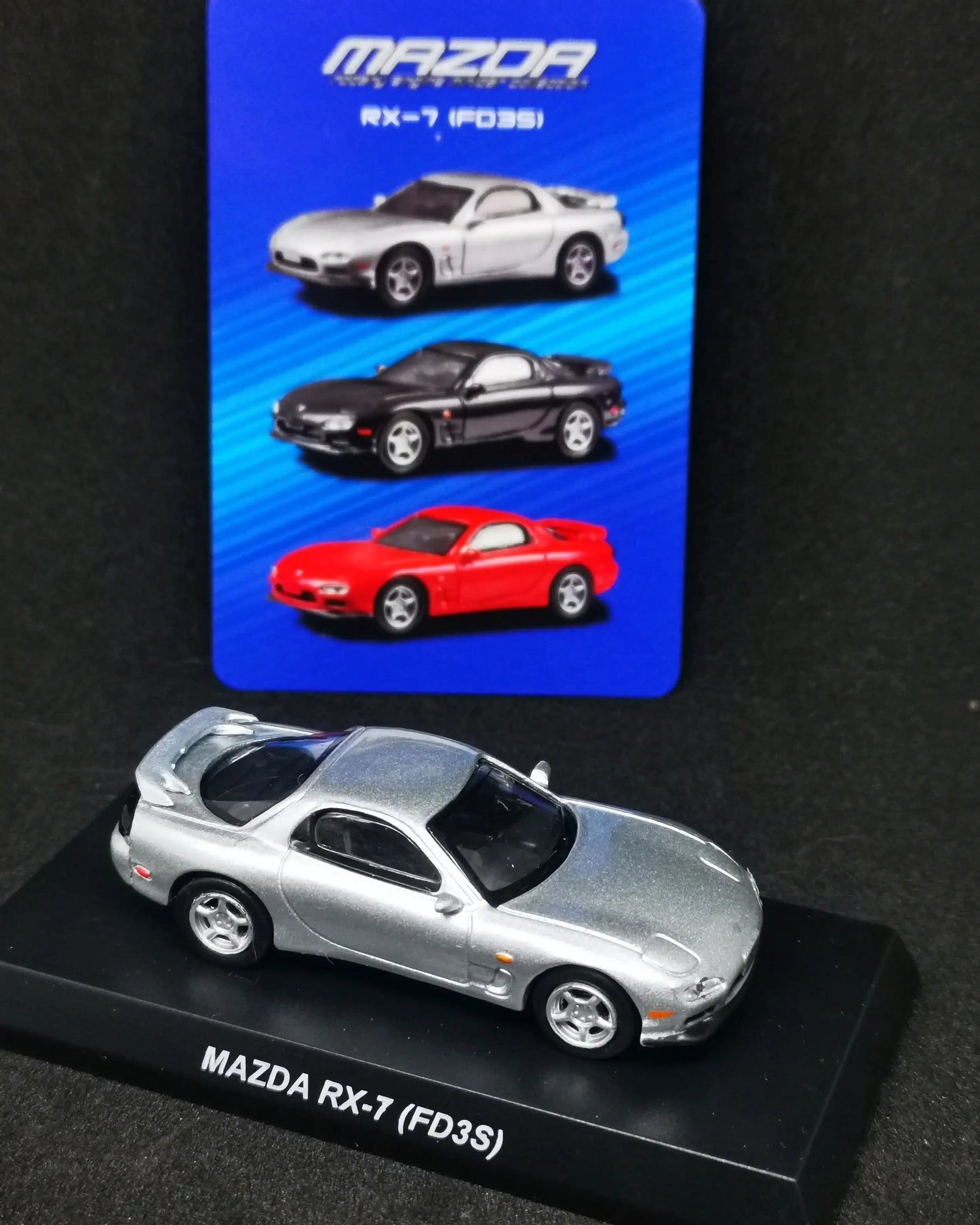 Kyosho Mazda Rotary Engine Collection RX-7 FD3S Silver-Kyosho-1:64-Mobile Garage HK