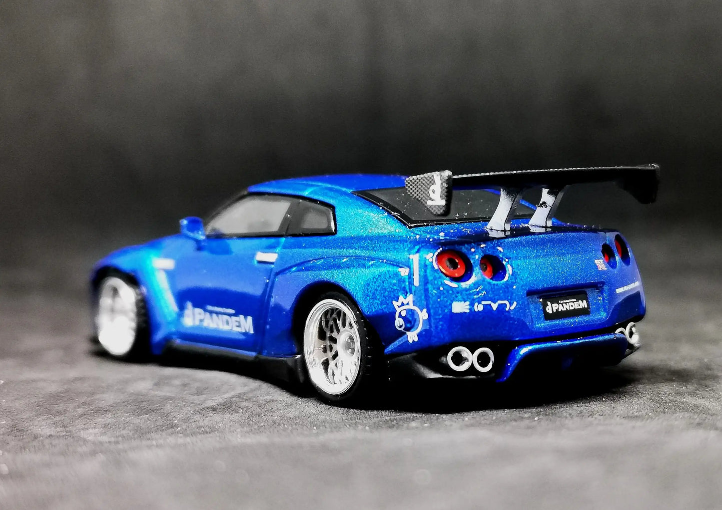 Mini GT #96 Pandem👌Nissan GT-R (Metallic Blue)-Mini GT-1:64-Mobile Garage HK
