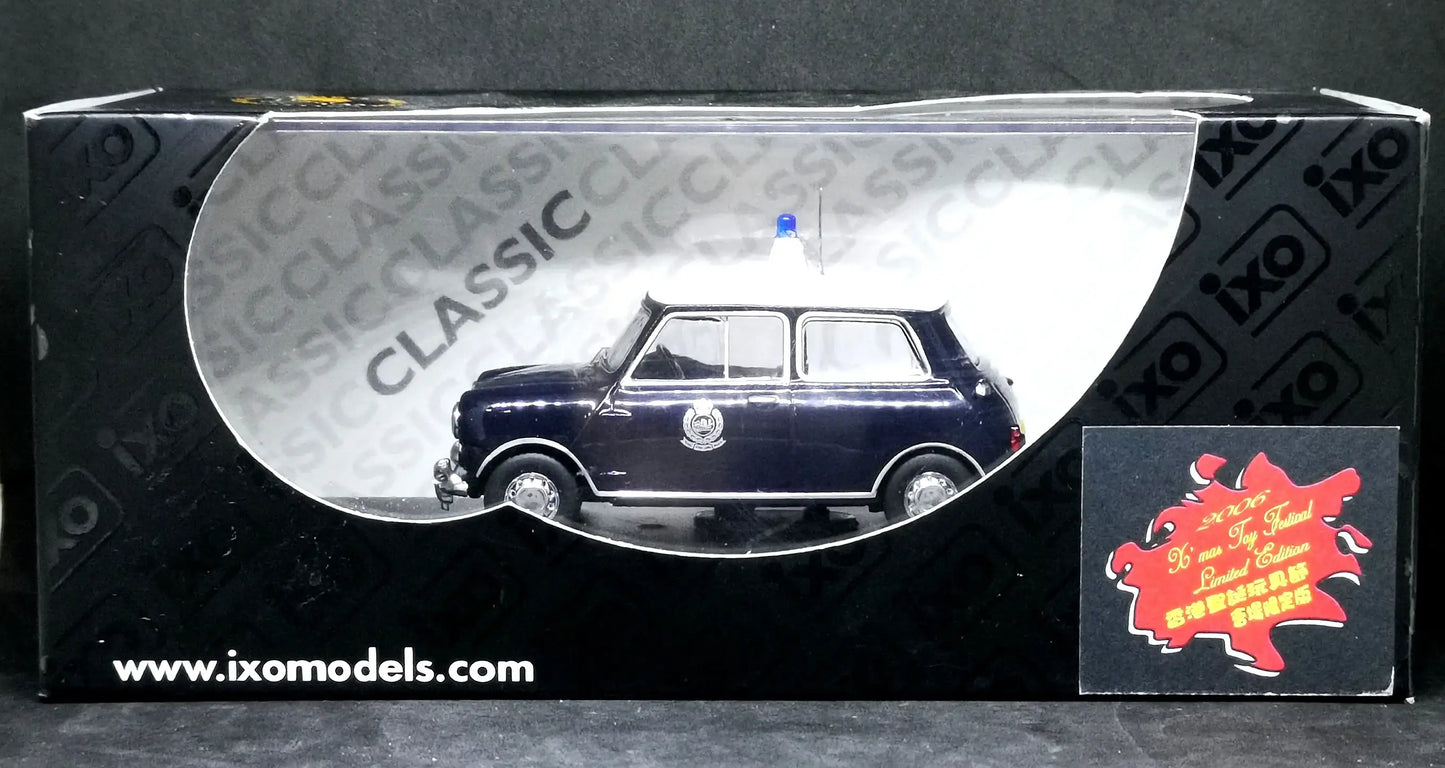 ixo 1:43 Scale Mini Cooper Hong Kong Royal Police Patrol Car-IXO--Mobile Garage HK