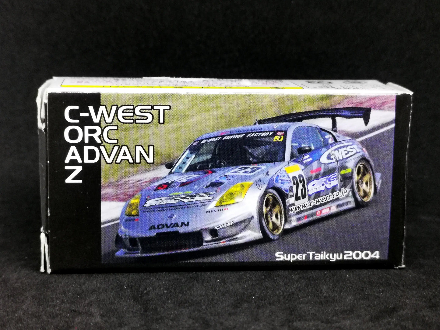C-West ORC Advan Z model car box featuring #23 Super Taikyu 2004 race car