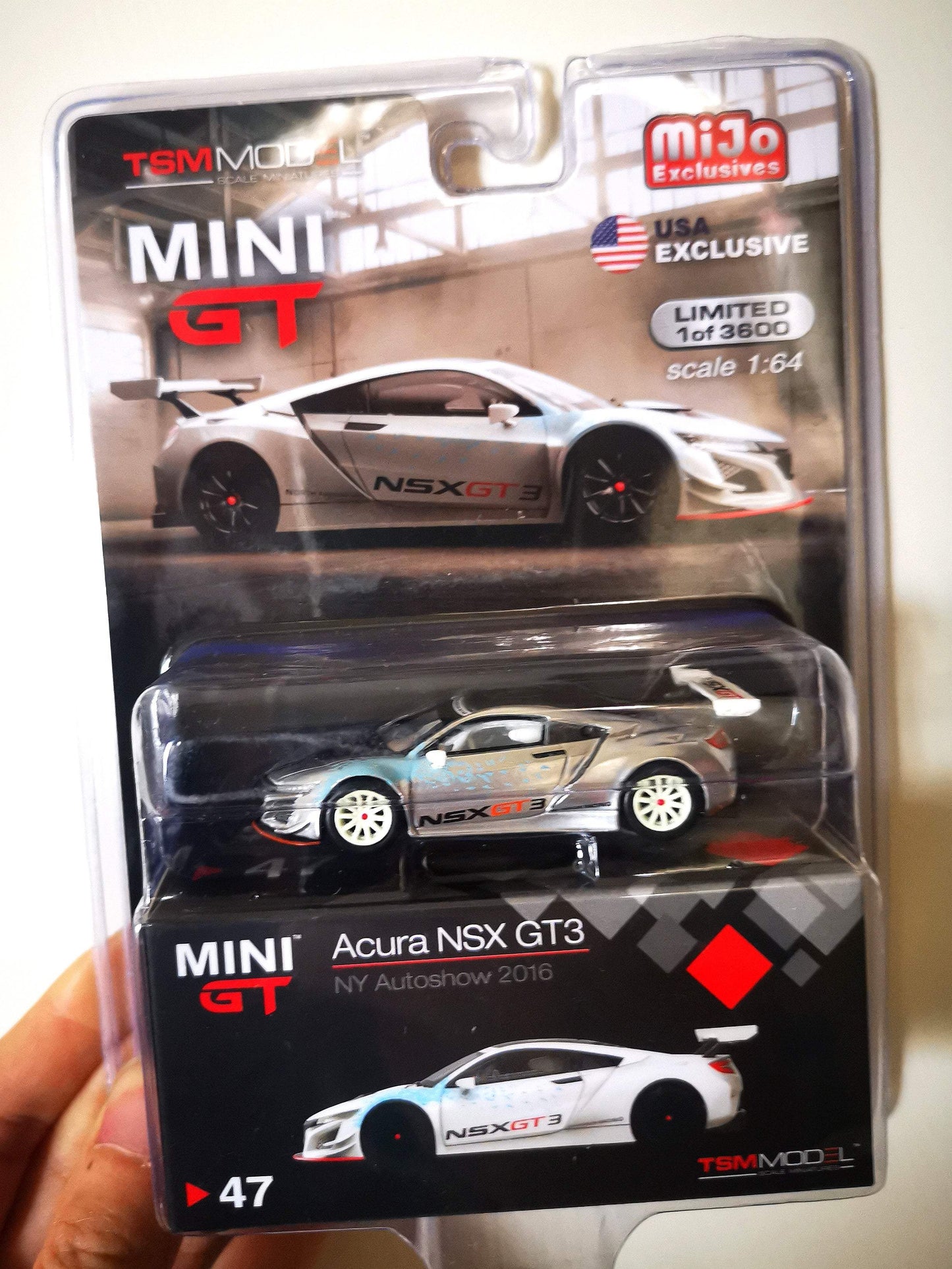 Mini GT 1:64 Scale NY Auto Show 2016 Honda/ Acura NSX GT3
