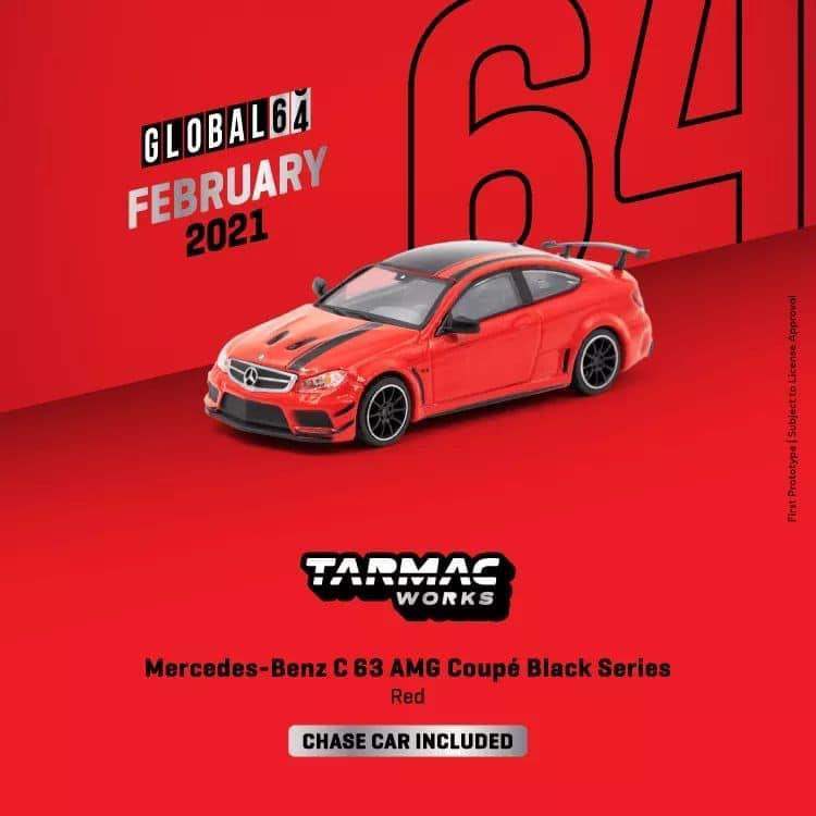 Tarmac Works Mercedes-Benz C 63 AMG Coupé Black Series Red