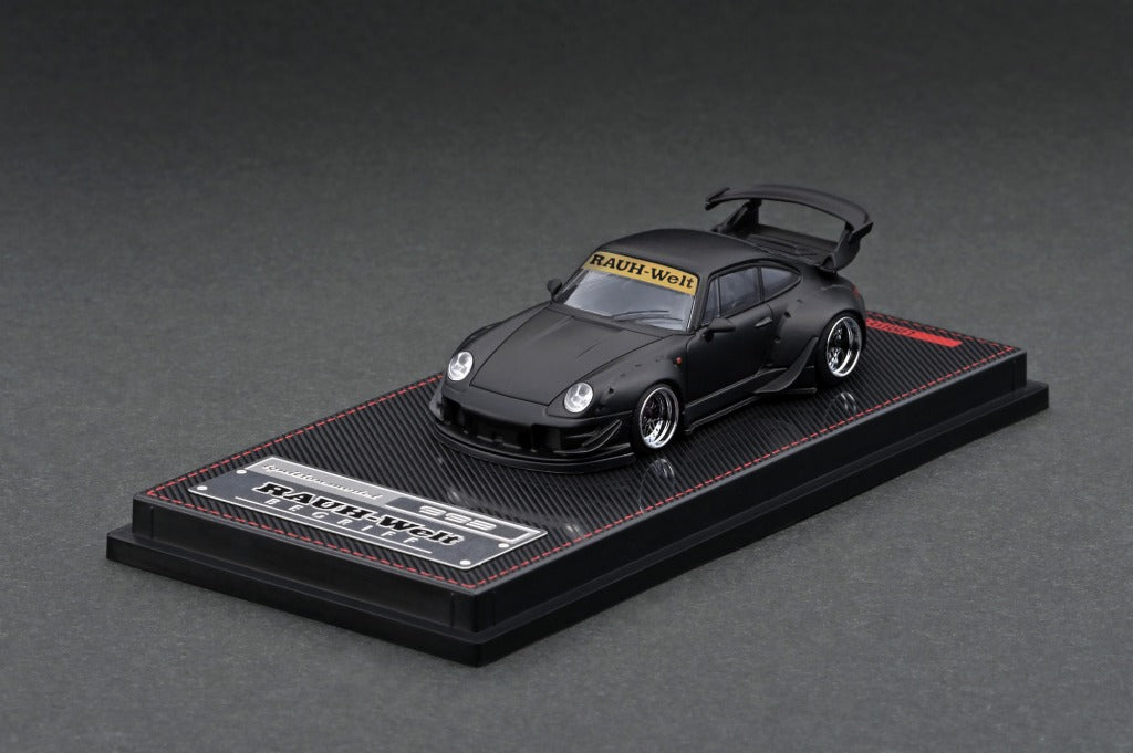 Ignition Model 1:64 Scale Porsche RWB 993 Matte Black Ignition Model