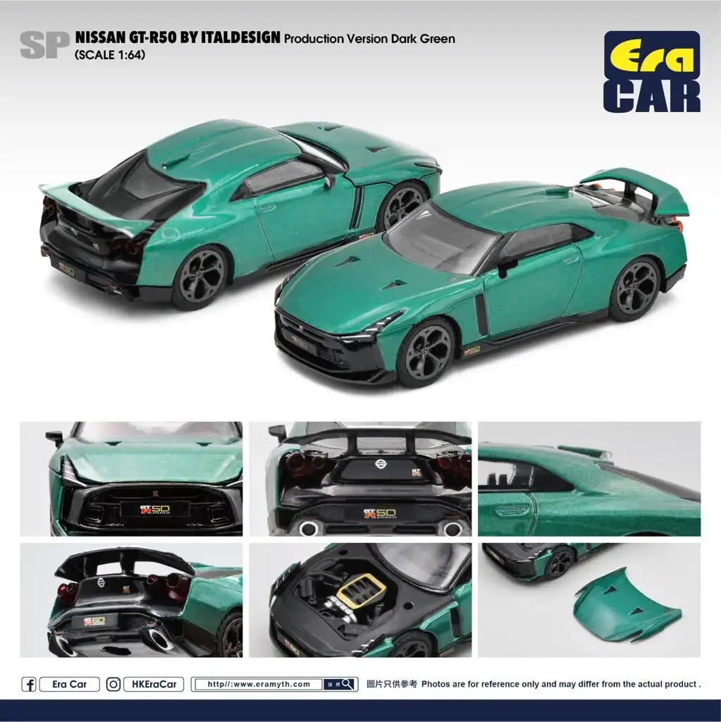Era Car ERA Car #SP Nissan GT-R50 by Italdesign (Dark Green) Scale 1:64