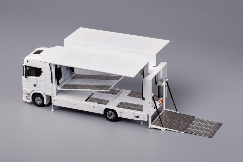 GCD Scania S730 Enclosed Double Deck Gull Wing Tow Truck 1:64 Scale