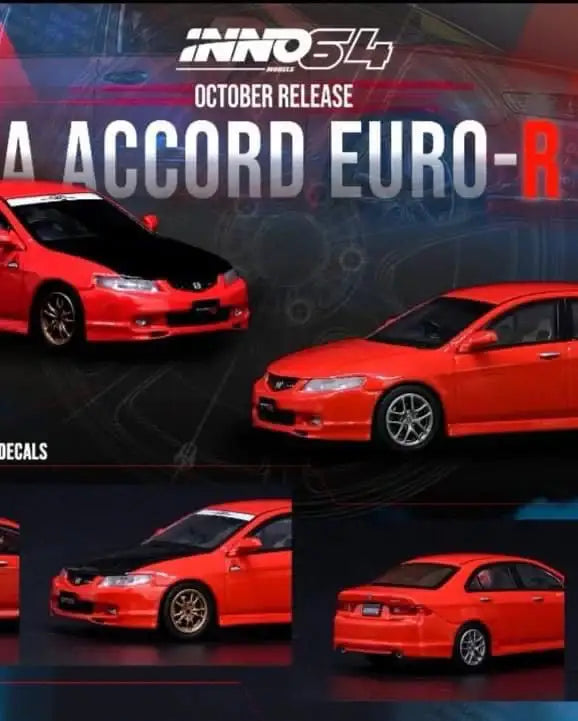 Inno64 1:64 Honda Accord CL7 EURO R Red