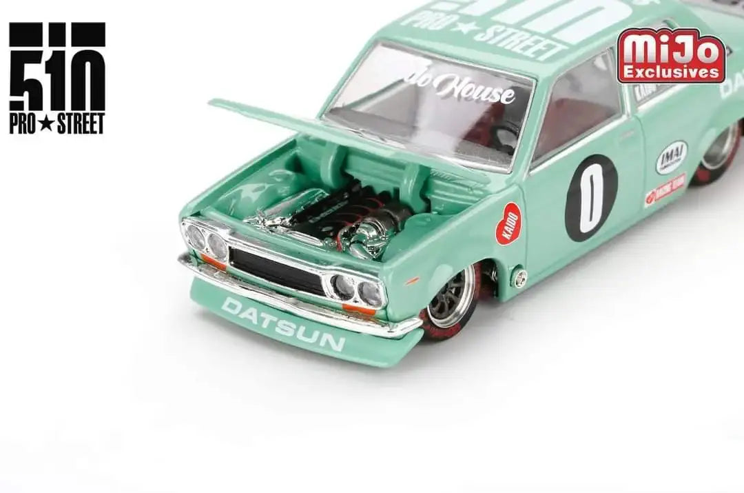 Mini GT Mini GT x Kaido House x mijo exclusives 1:64 #008 Datsun 510 Pro Street Green