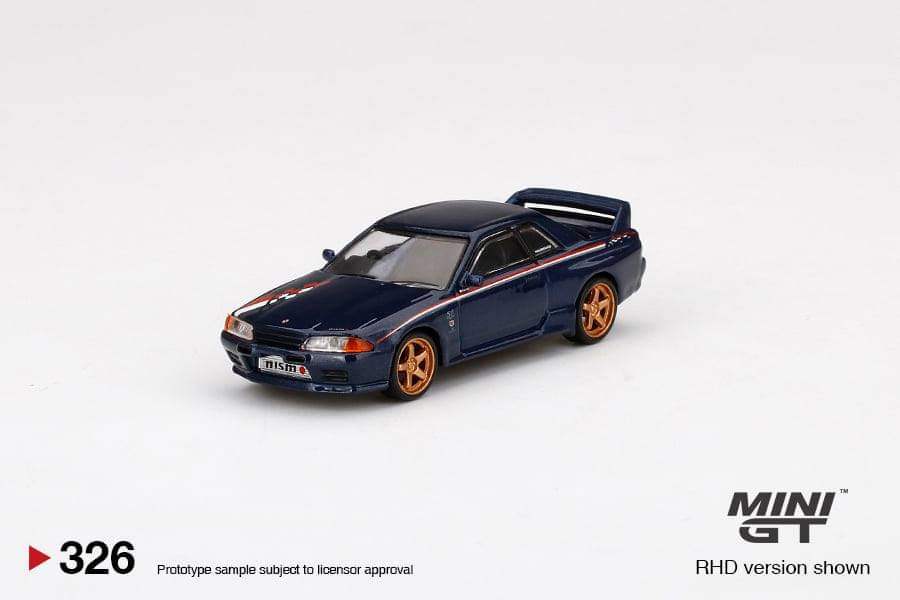 Mini GT Mini GT #326 1:64 Scale Nissan GT-R R32 Nismo S-Tune Dark Blue