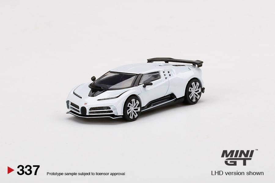 Mini GT Mini GT #337 Bugatti Centodieci White 1:64 scale