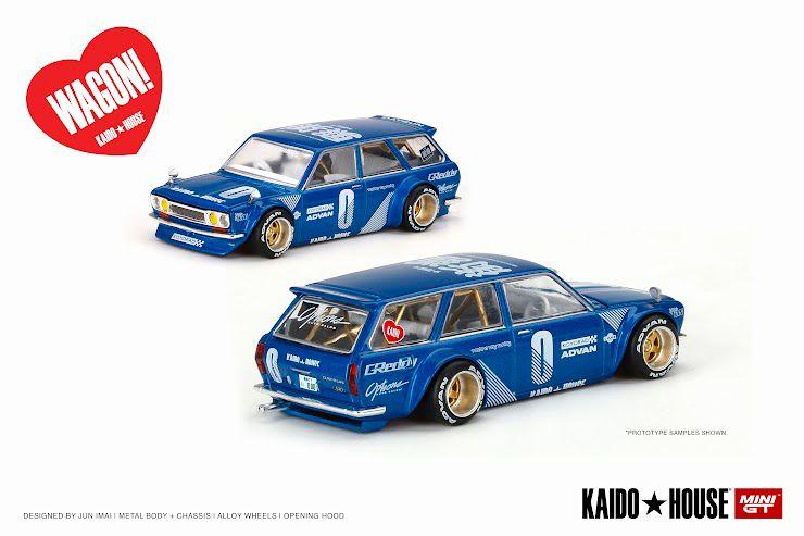 Mini GT x Kaido House 1:64 Datsun 510 Wagon Green/Blue Mini GT