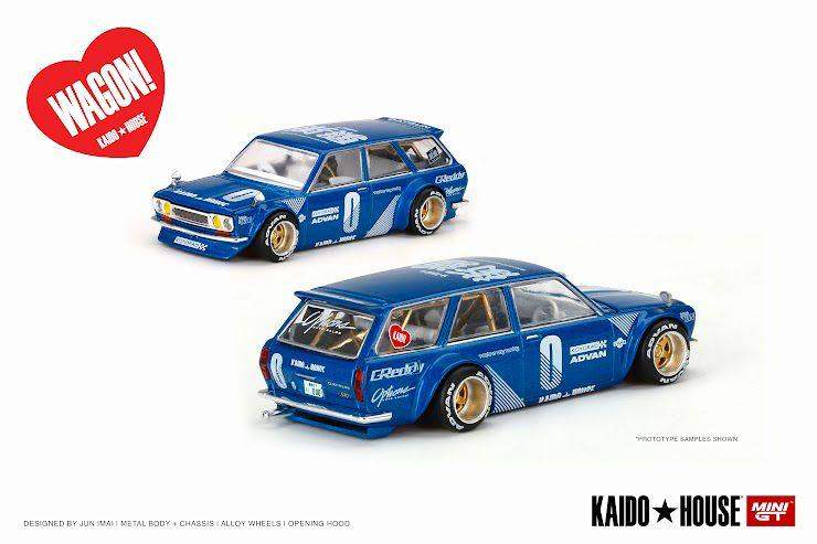 Mini GT x Kaido House 1:64 Datsun 510 Wagon Green/Blue Blue Sealed