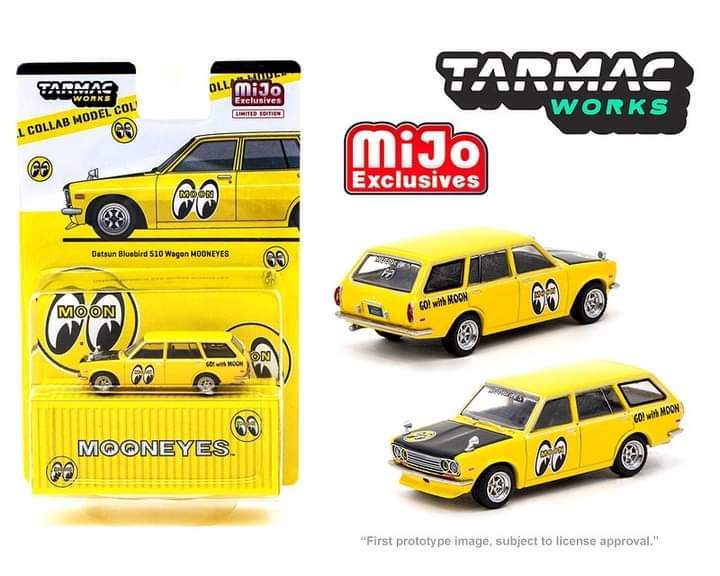Tarmac Works x Mijo exclusive Mooneyes Datsun 510 wagon Bluebird Normal
