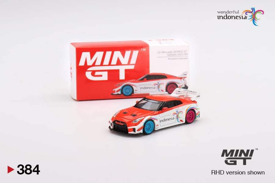 Mini GT MINI GT Wonderful Indonesia Exclusive #384 LB-Silhouette WORKS GT NISSAN 35GT-RR Ver.1