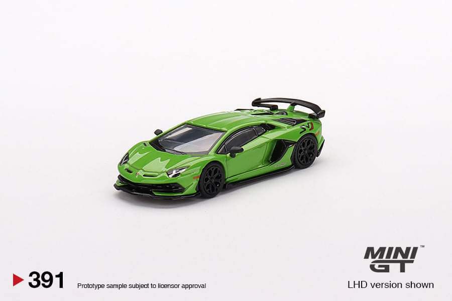 MiniGT #391 Lamborghini Aventador SVJ Verde Mantis Mini GT