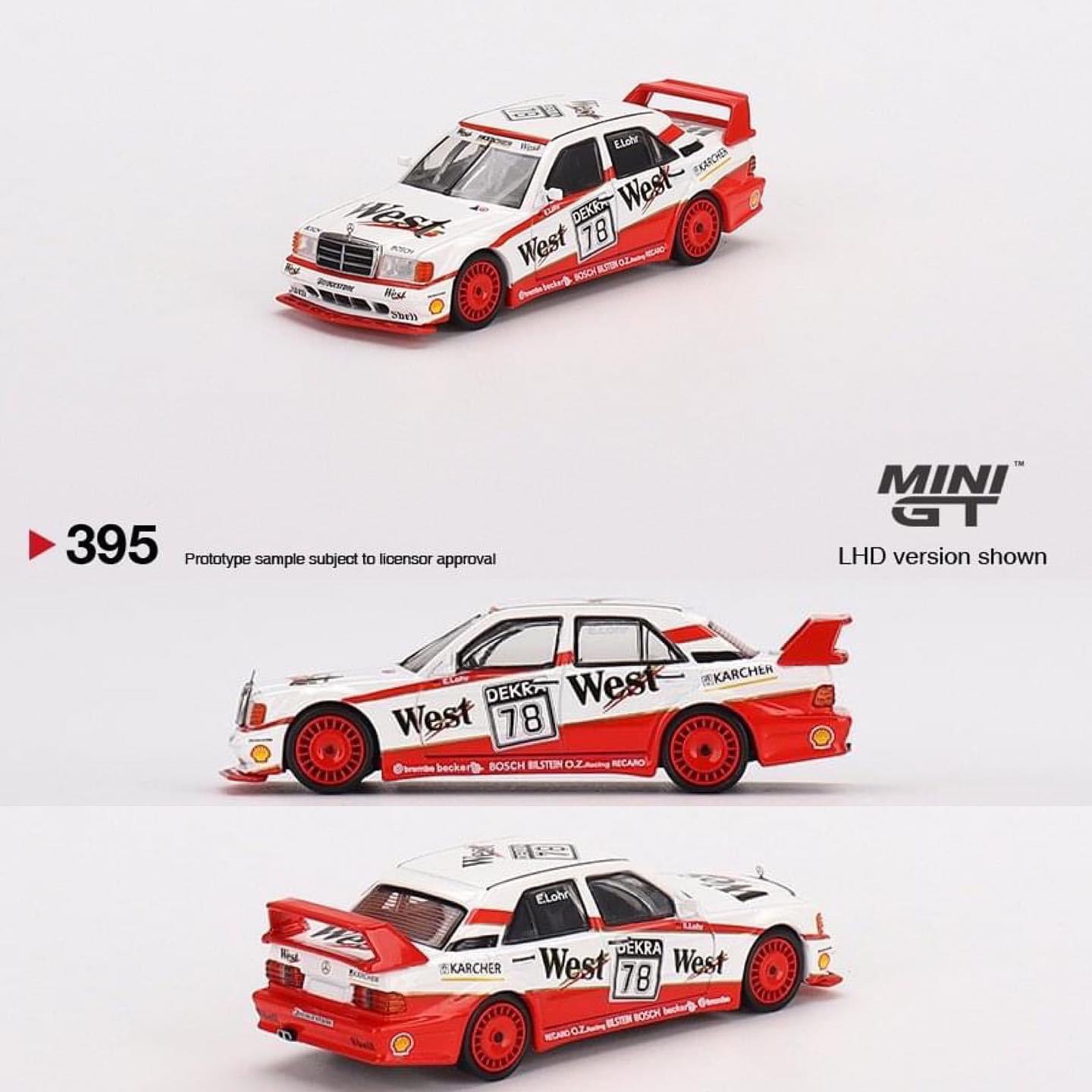 MINI GT #395 Mercedes-Benz 190E 2.5-16 Evolution II 1991 DTM #78 Lohr Mini GT