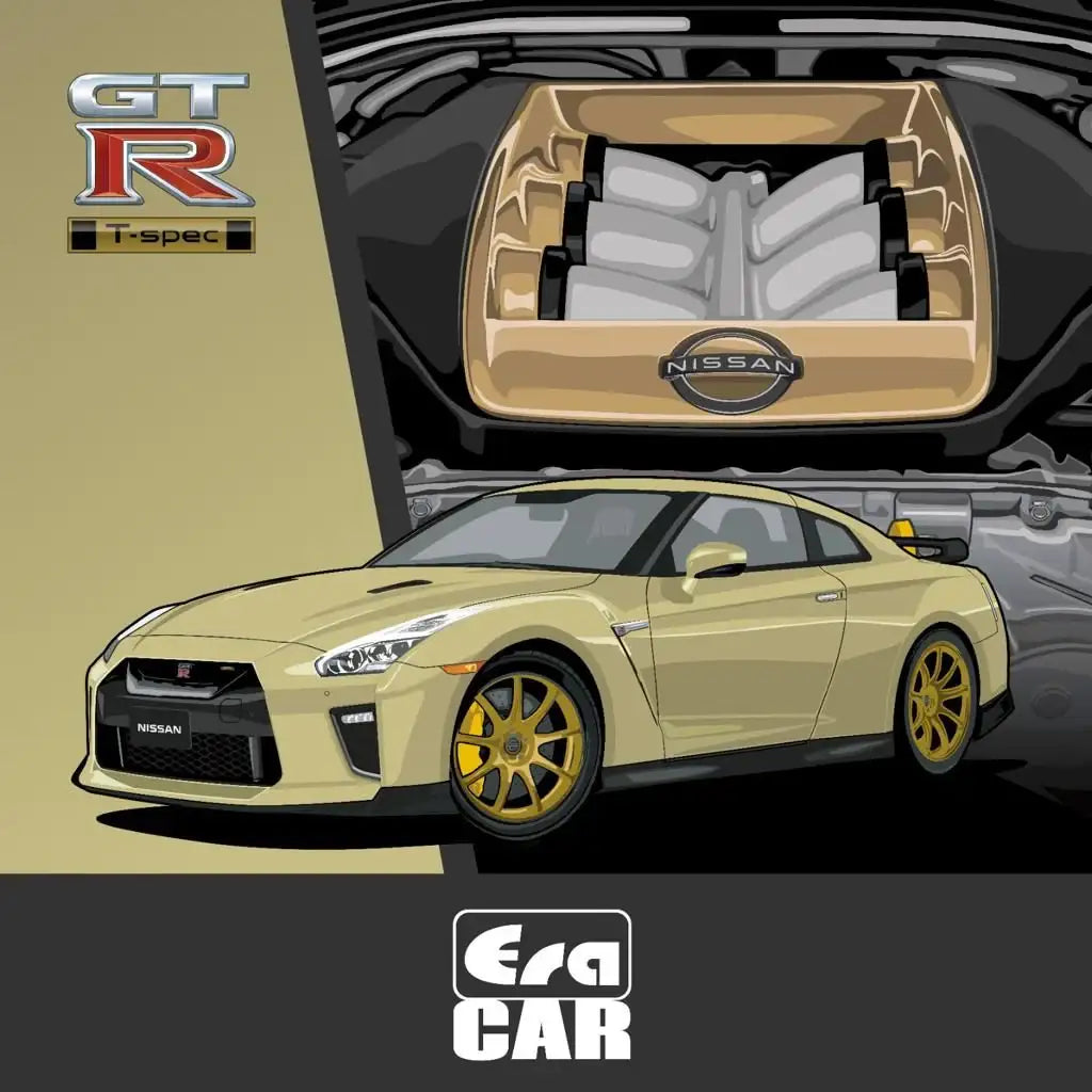 Era Car ERA Car #SP Nissan GT-R R35 T-Spec 2022 Millennium Jade Scale 1:64