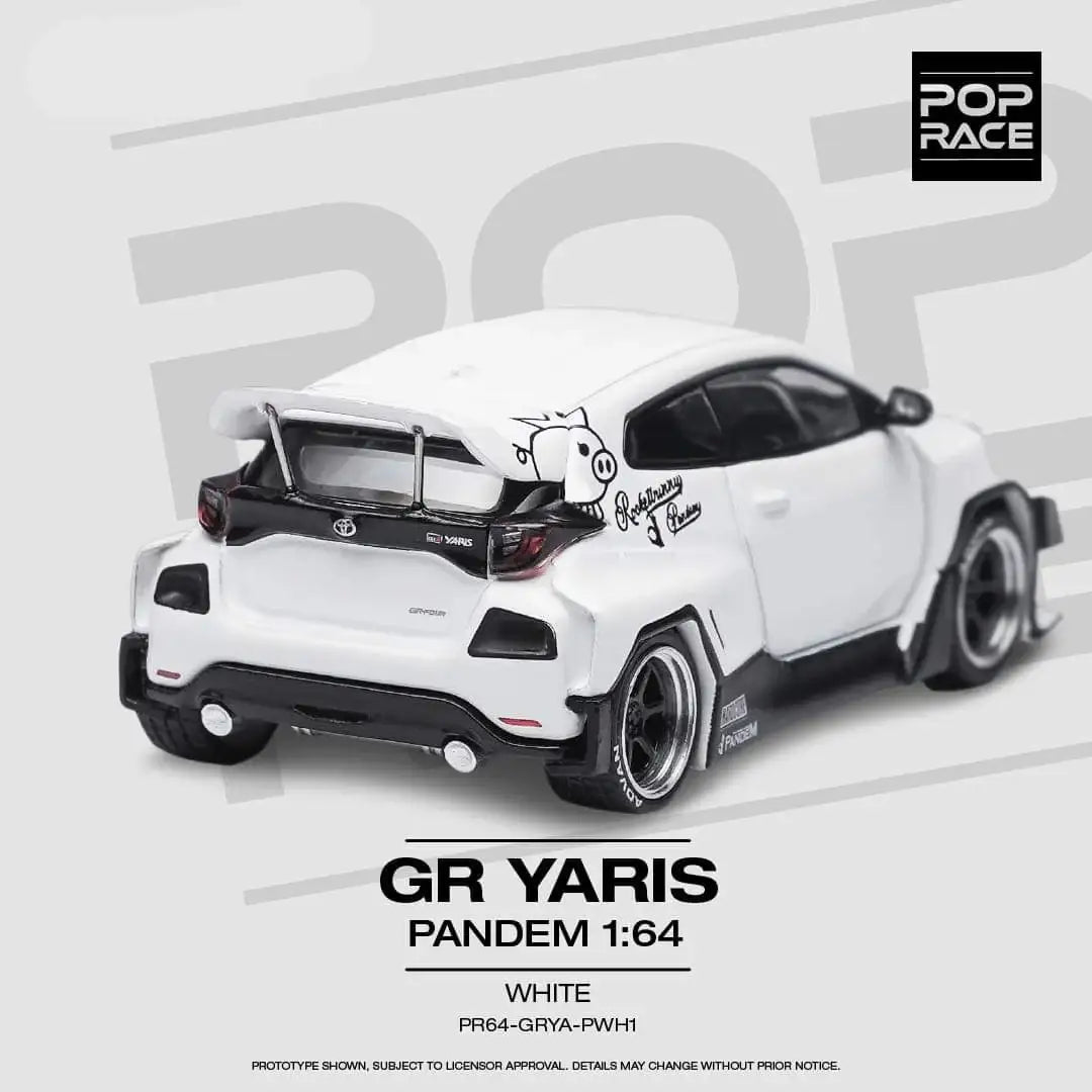 Pop Race 1:64 Pandam Toyota Gr Yaris White