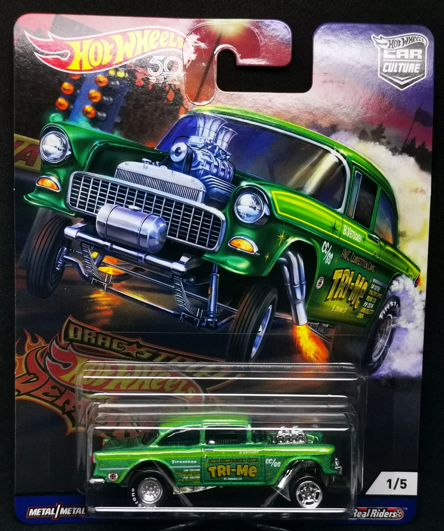Hot Wheels Car Culture 55' Chevy BEL AIR Gasser