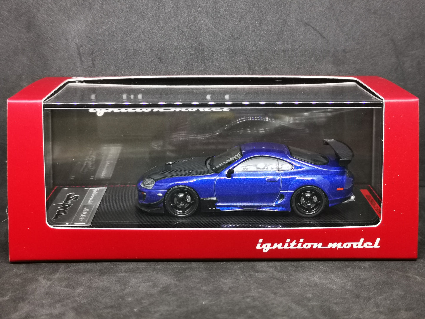 Ignition Model 1:64 Scale Toyota Supra (JZA80) Blue Ignition Mode