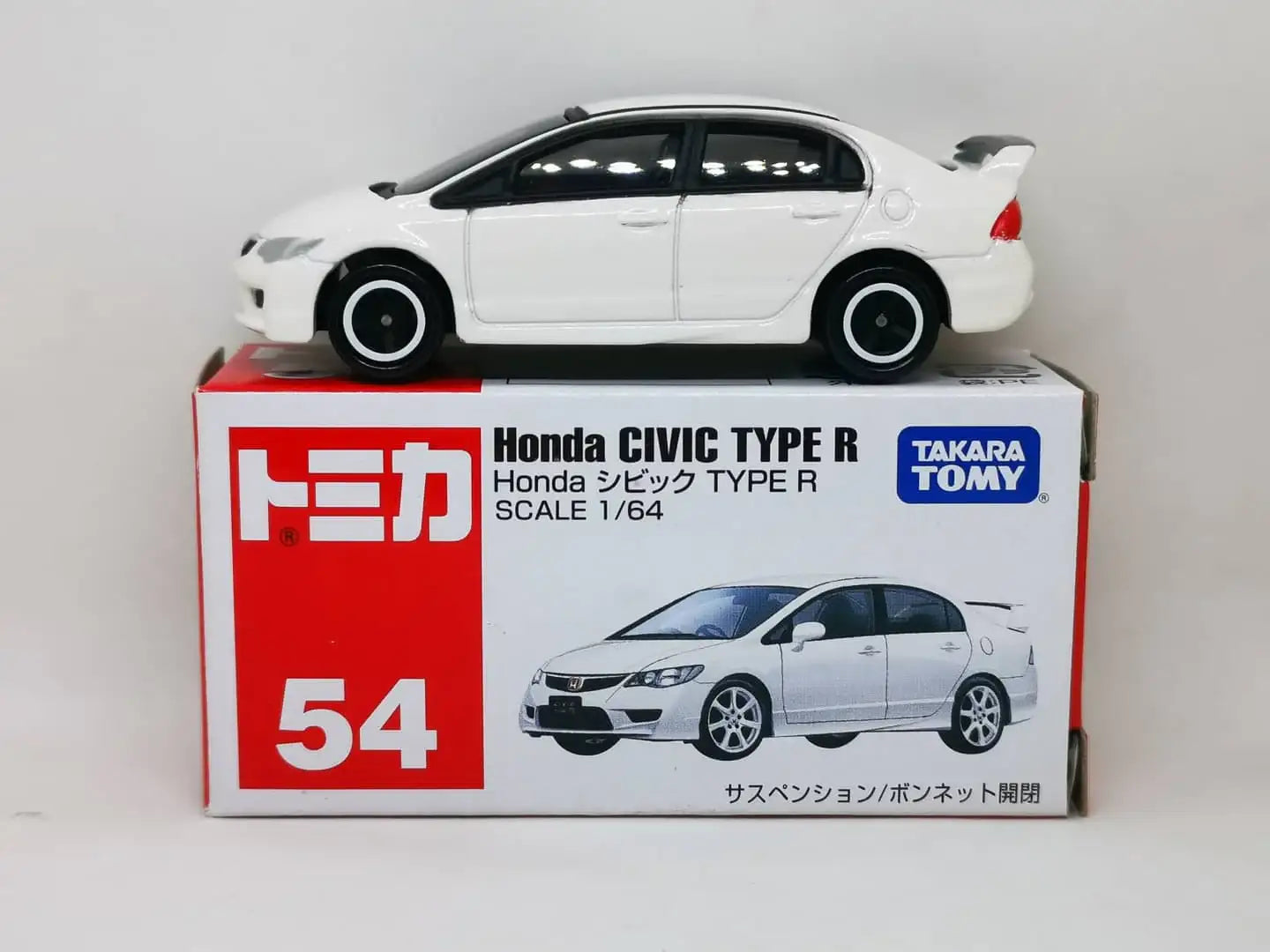 Takara Tomy Tomica #54 Honda Civic FD2 Type R 1/64 SCALE
