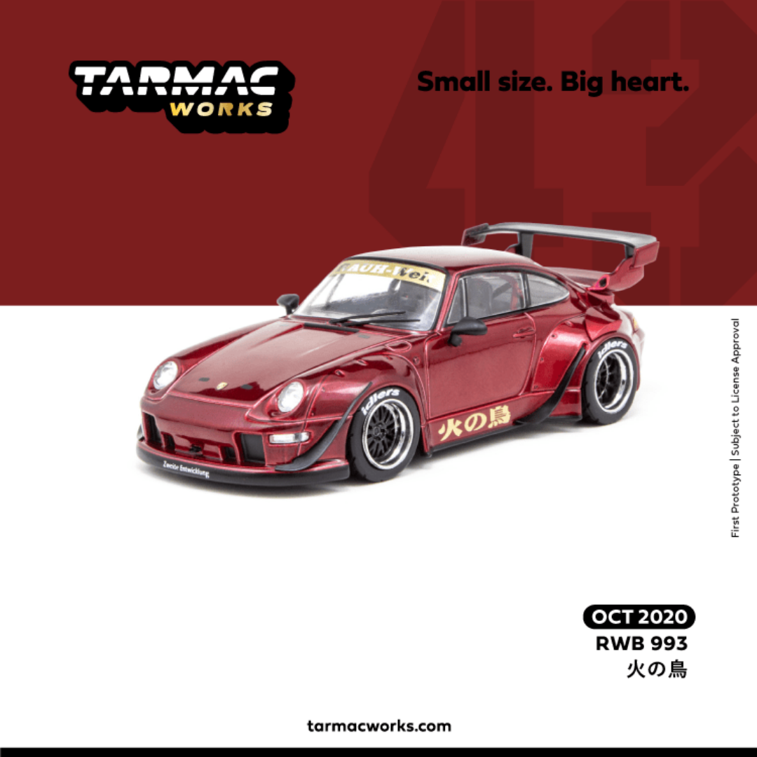 Tarmac Works 1:43 ScalePorsche 993 RWB 火の鳥 Phoenix