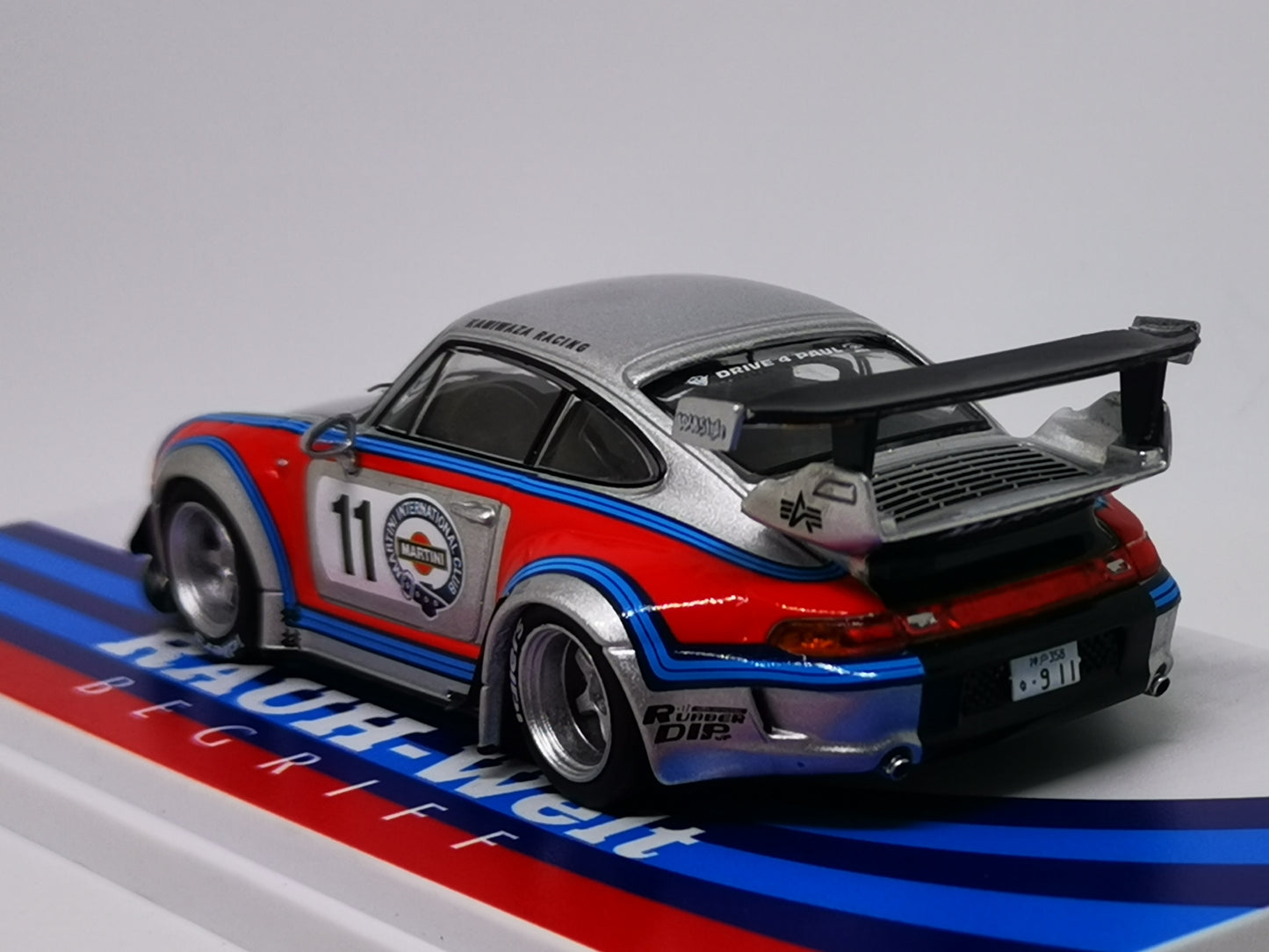 Tarmac Works 1:43 Scale Porsche 993 RWB Martini Rough Rhythm #11