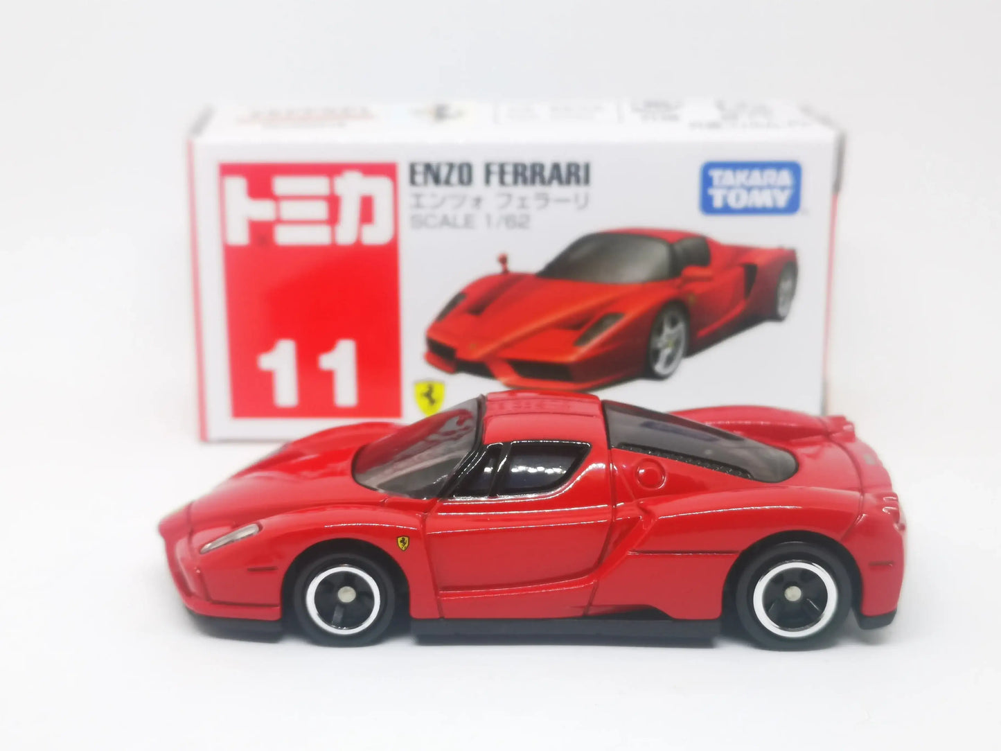 TOMICA #11 Ferrari Enzo 1:62 SCALE NEW IN Box Takara Tomy
