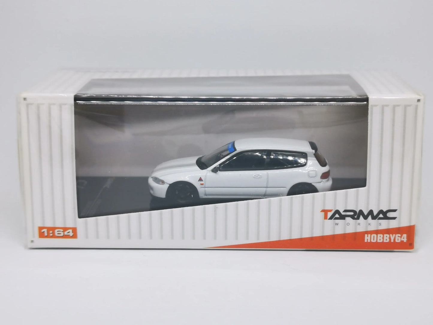 Tarmac Works Honda Civic Eg6 Gr.A Racing Plain White 1:64 Scale