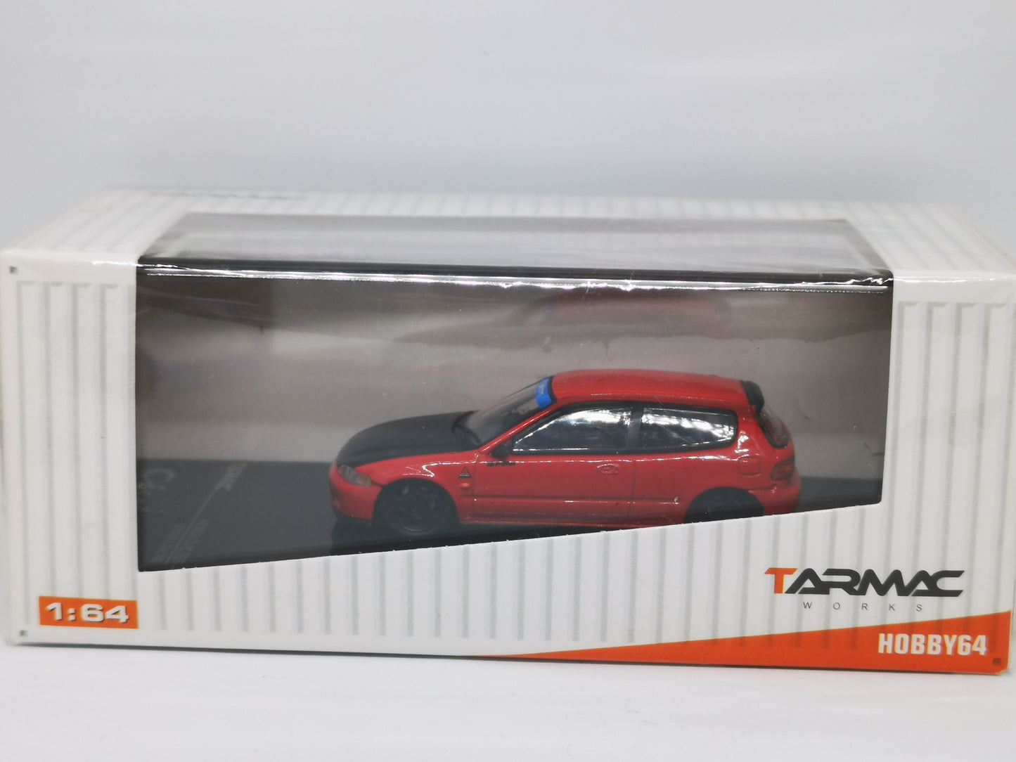 Tarmac Works Honda Civic Eg6 Gr.A Racing Spoon Racing Red 1:64 Scale