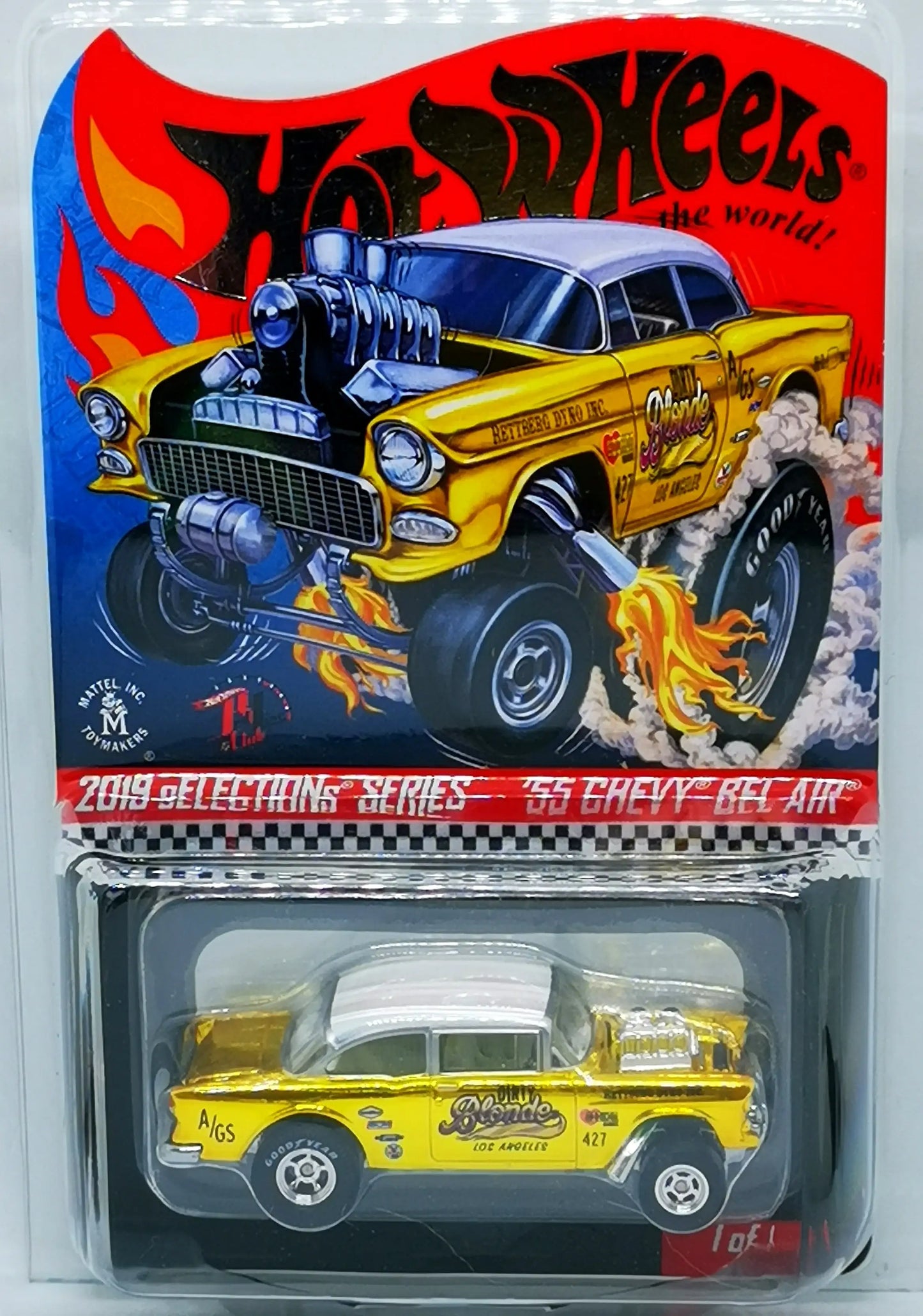 2019 Hot Wheels sELECTIONs 55' Chevy BEL AIR Gasser Dirty Blonde