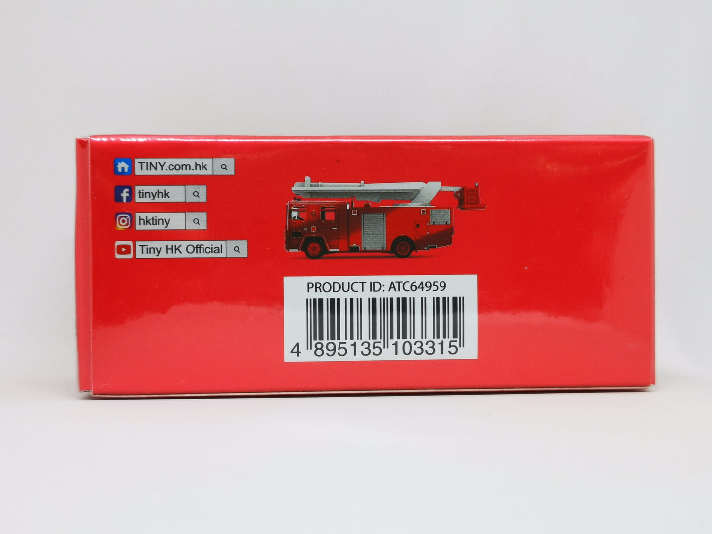 Tiny Not For Sale Item Hong Kong Fire Services Department Hydraulic Platform Chrome Red