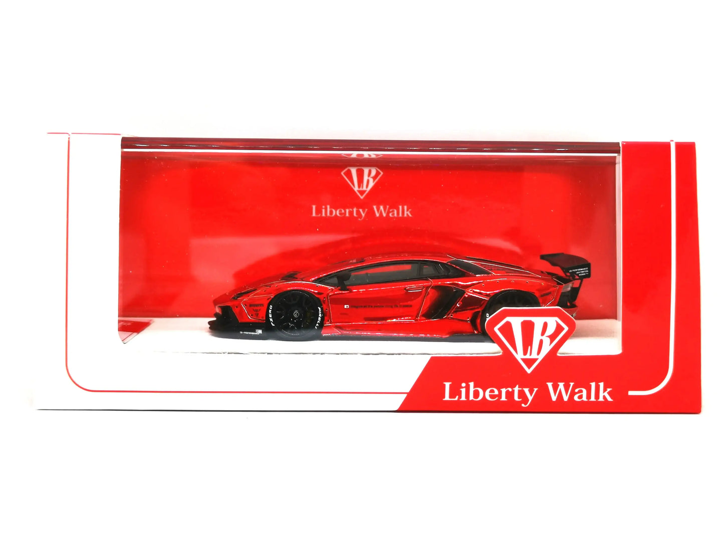 JEC LB Lamborghini Aventador Chrome Red Resin 1:64 Scale