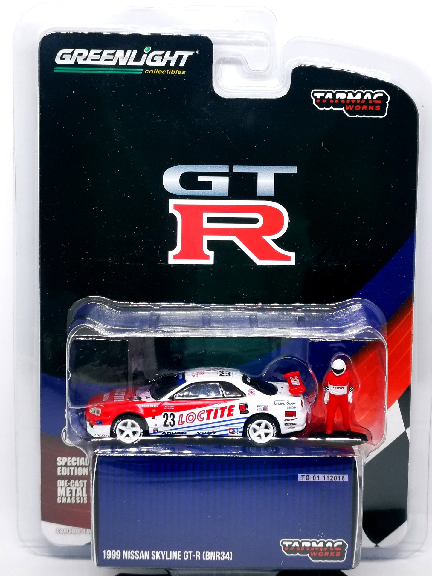 Tarmac Works X GreenLight1:64 ScaleLoctite Nissan Skyline GT-R R34