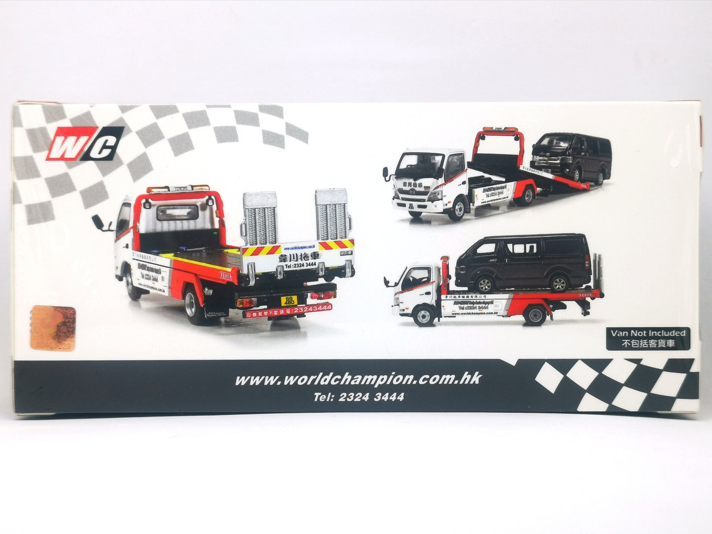 Tiny Hino 300 World Champion Flatbed Tow Truck Special Edition 1:64 Scale